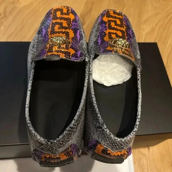 Versace Python print loafers size 41